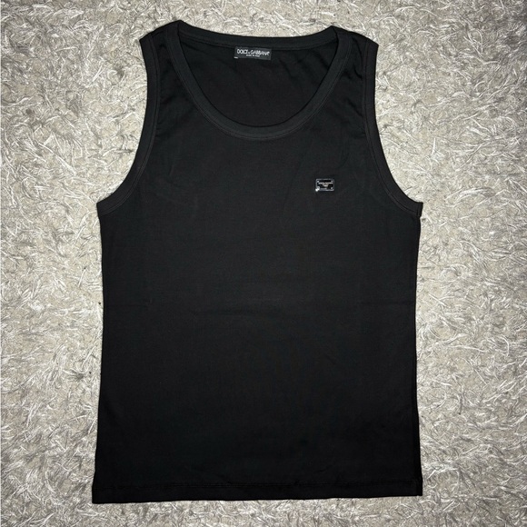 Dolce & Gabbana Tops - Women’s Dolce & Gabanna Logo Black Tank Top